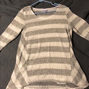 Motherhood Maternity Grey/White Sweater -Size M